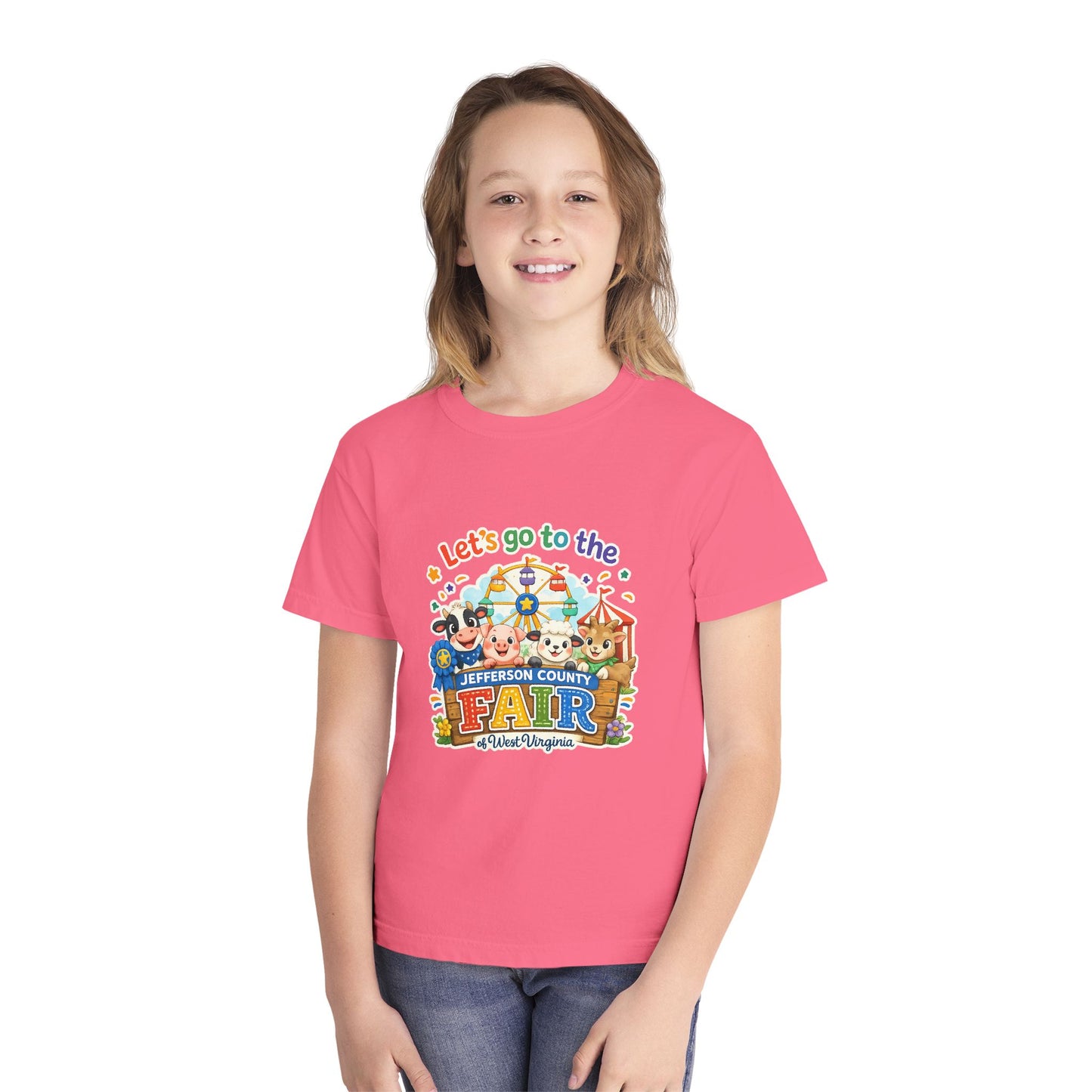 Jefferson County Fair Colorful Carnival Youth Tee