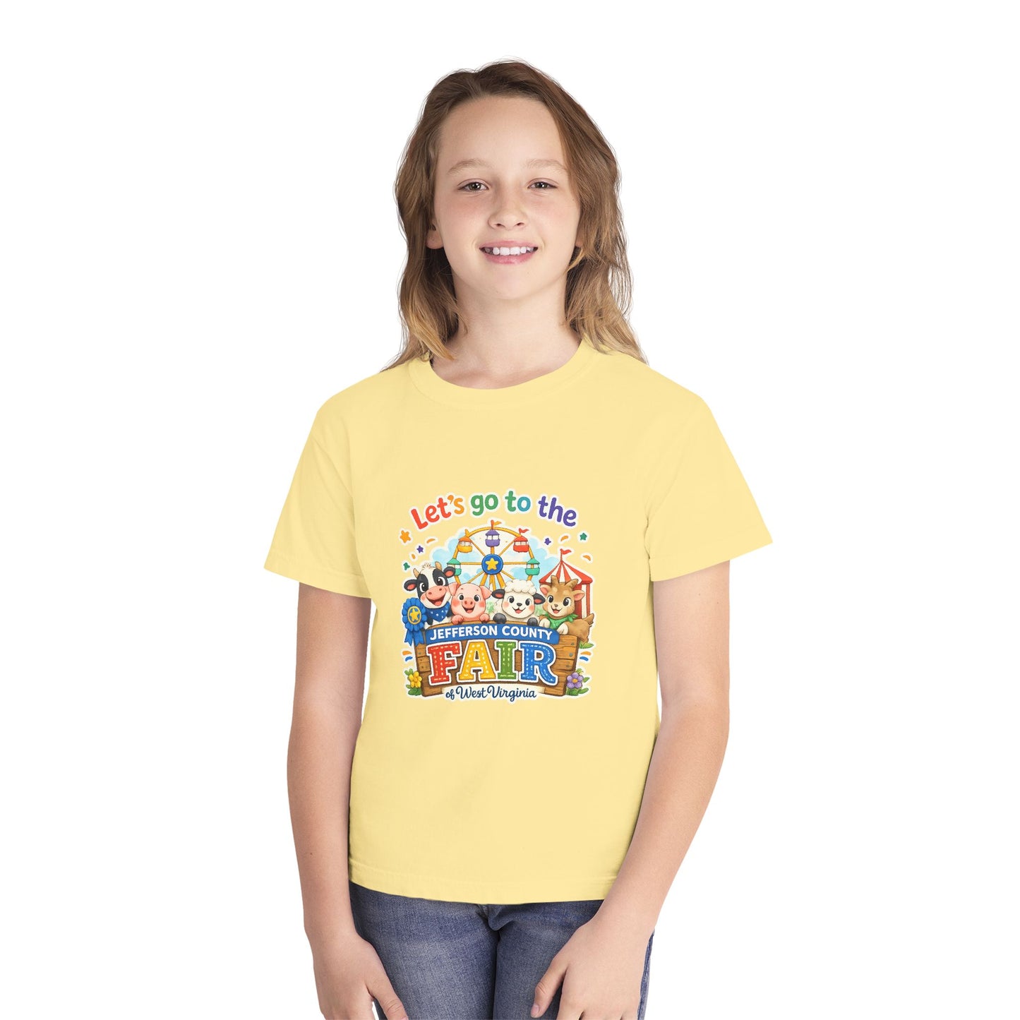 Jefferson County Fair Colorful Carnival Youth Tee