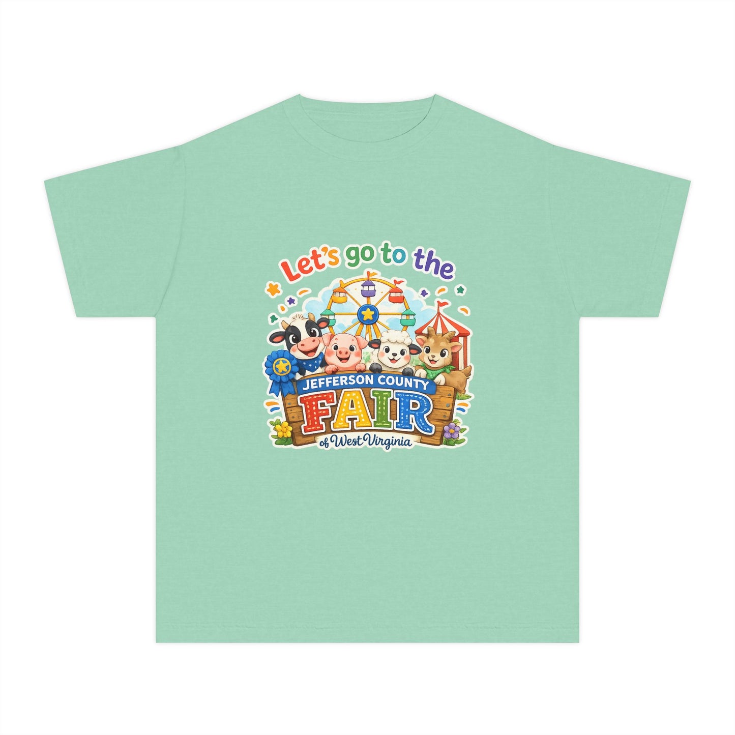 Jefferson County Fair Colorful Carnival Youth Tee