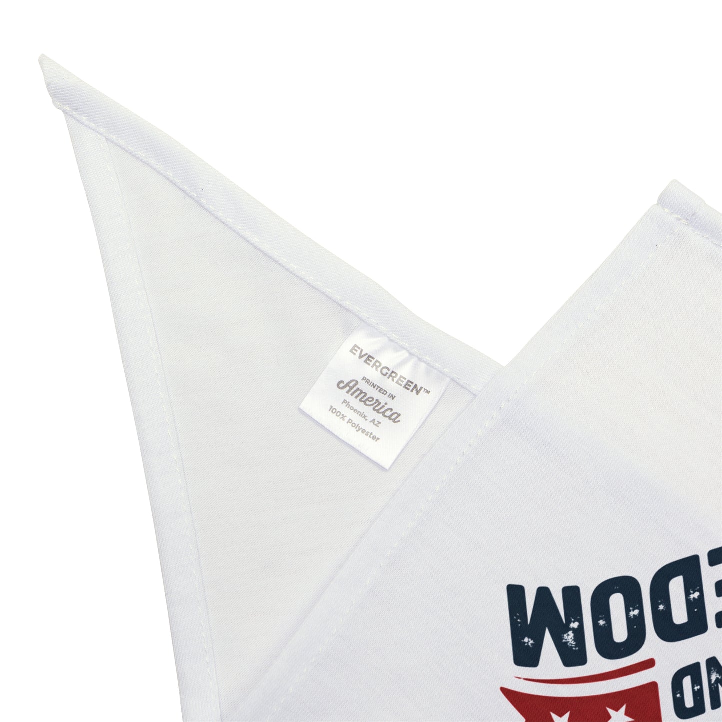 Pet Bandana - "I'm Here for the Snacks and Freedom" Patriotic Dog Bandana (4th of July, Memorial Day)