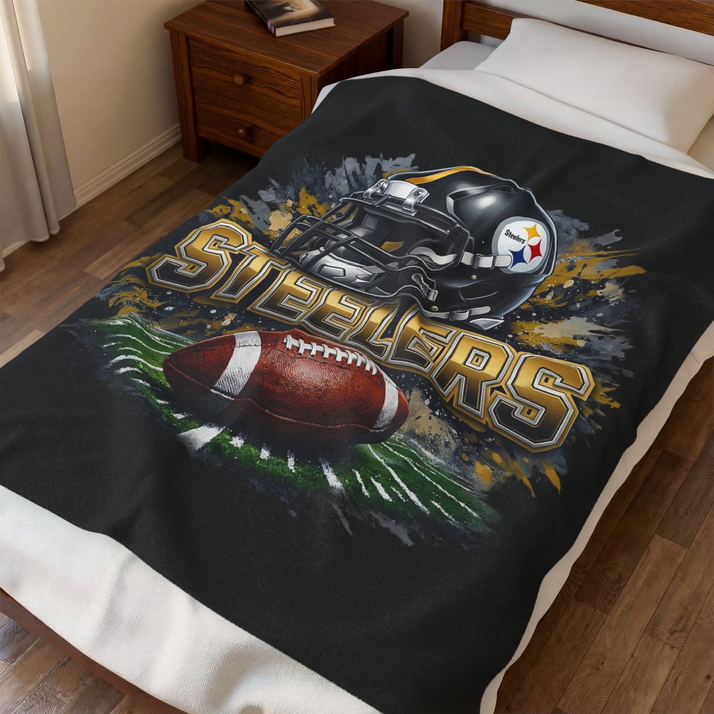 Steelers Velveteen Plush Blanket