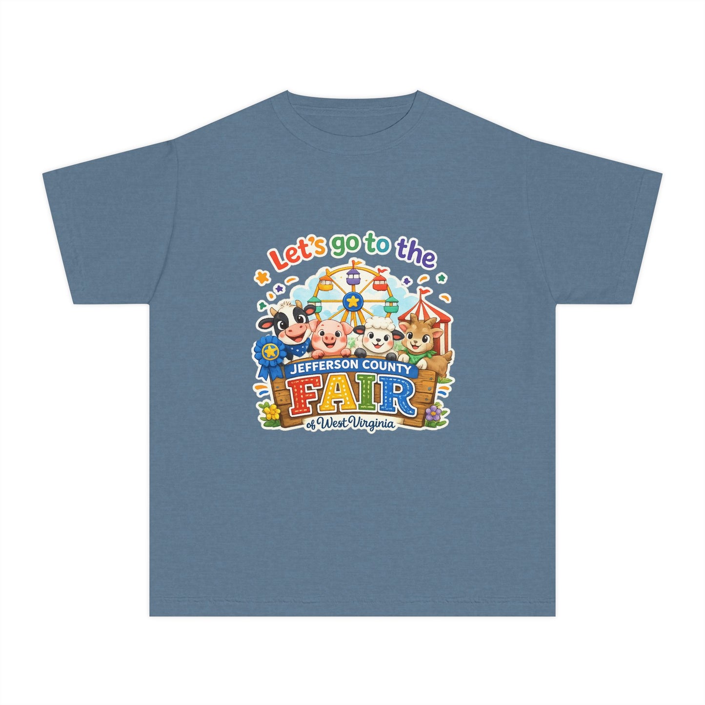 Jefferson County Fair Colorful Carnival Youth Tee