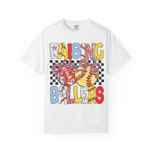 Raising Ballers T-Shirt - Baseball/Softball Parent