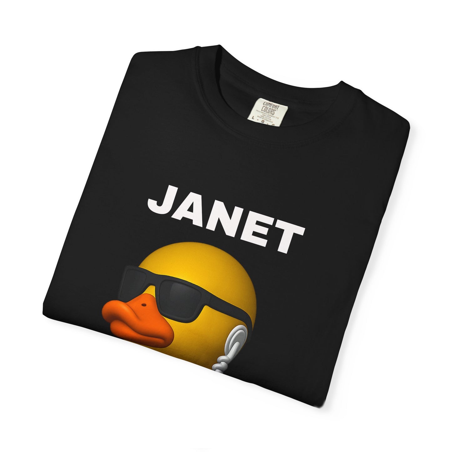 Security Duck T-Shirt — "JANET" Graphic Funny Security Guard Tee