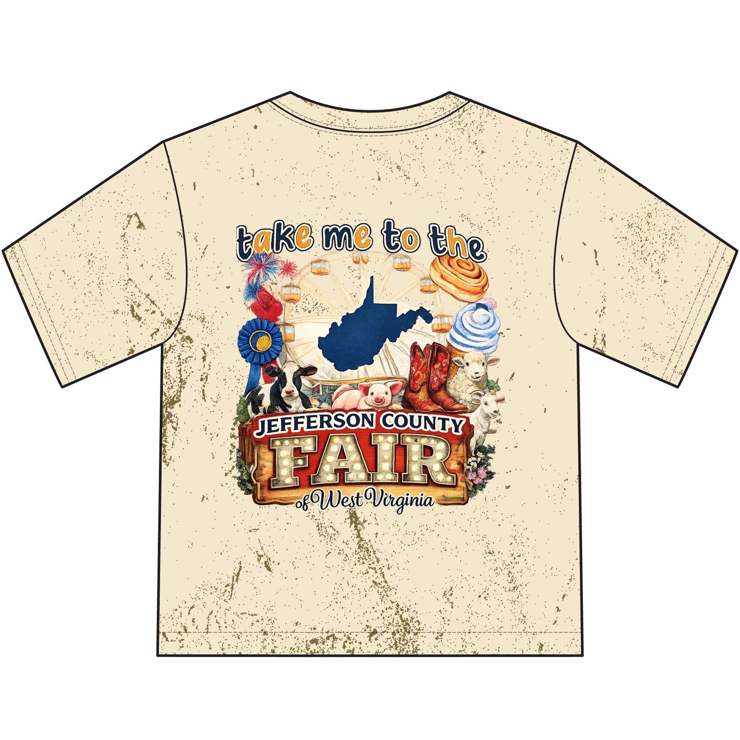 Jefferson County Fair  Color Blast Youth T-Shirt