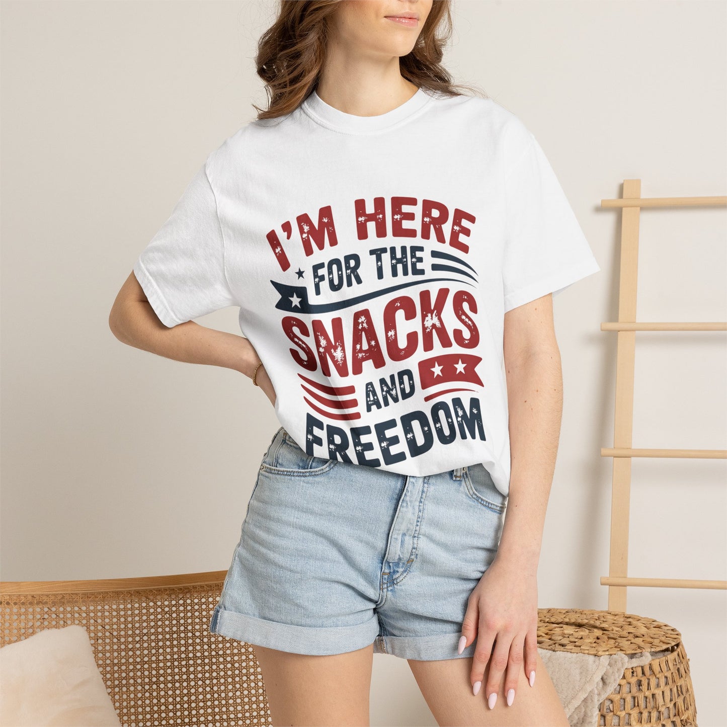 Snacks and Freedom T-Shirt — Patriotic Fourth of July Tee