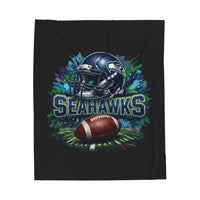 Seahawks Football Velveteen Plush Blanket