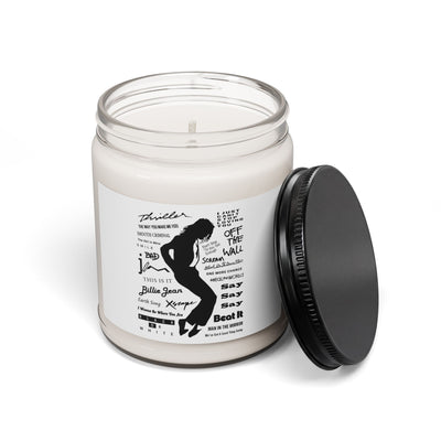 Michael Jackson Tribute Scented Soy Candle — 9oz Music Lyrics Jar