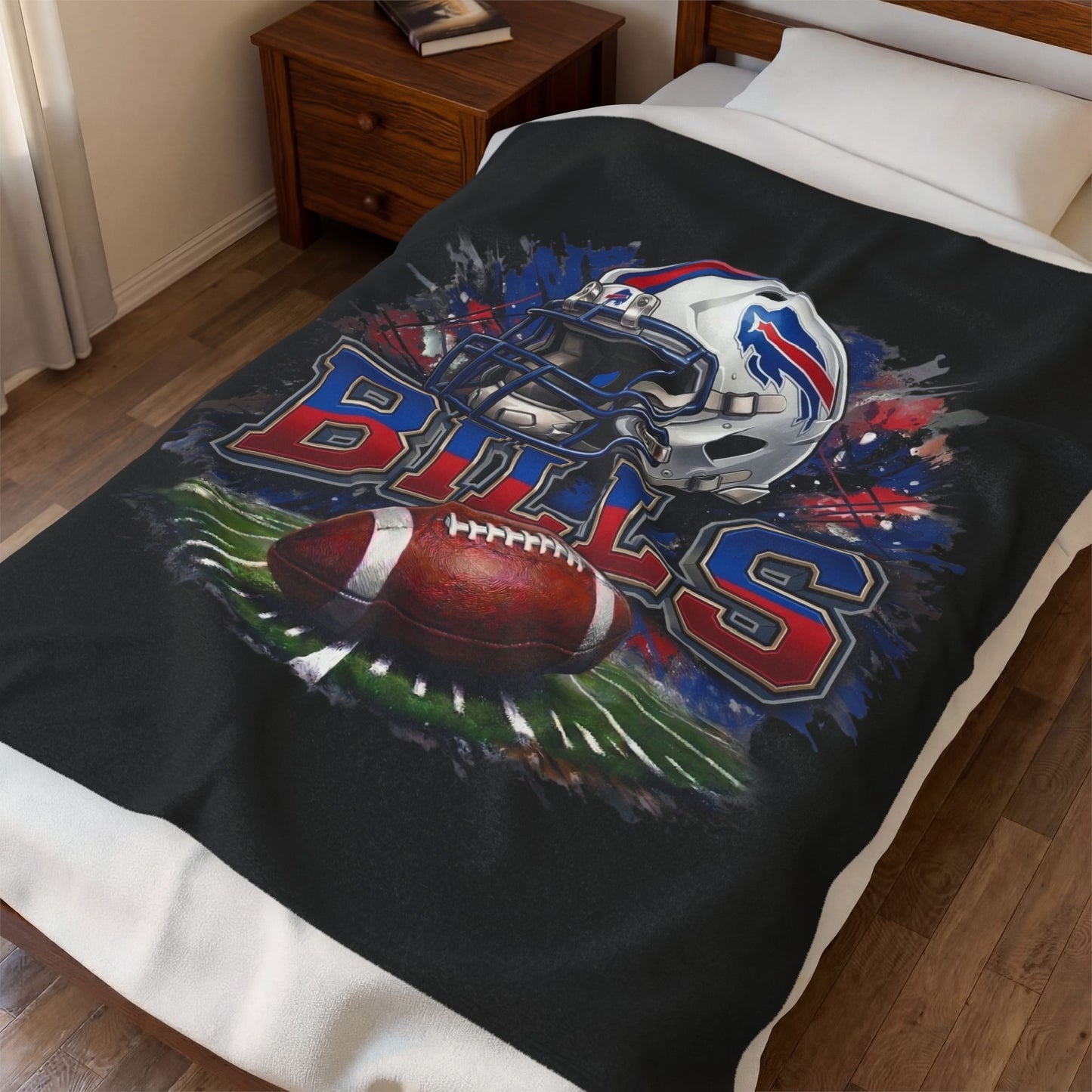 Buffalo Bills Velveteen Plush Blanket