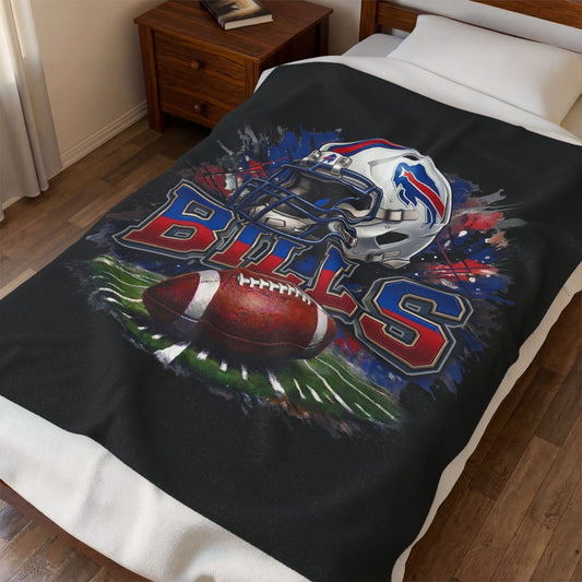 Buffalo Bills Velveteen Plush Blanket