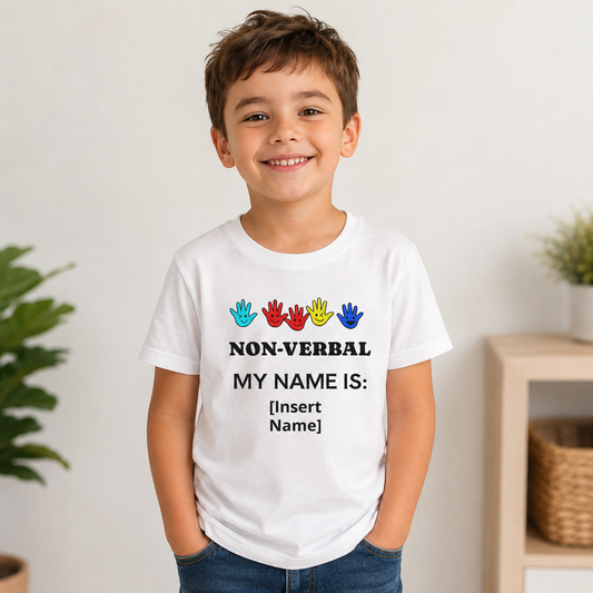 Kids Non-Verbal My Name is (Add Name) Tee
