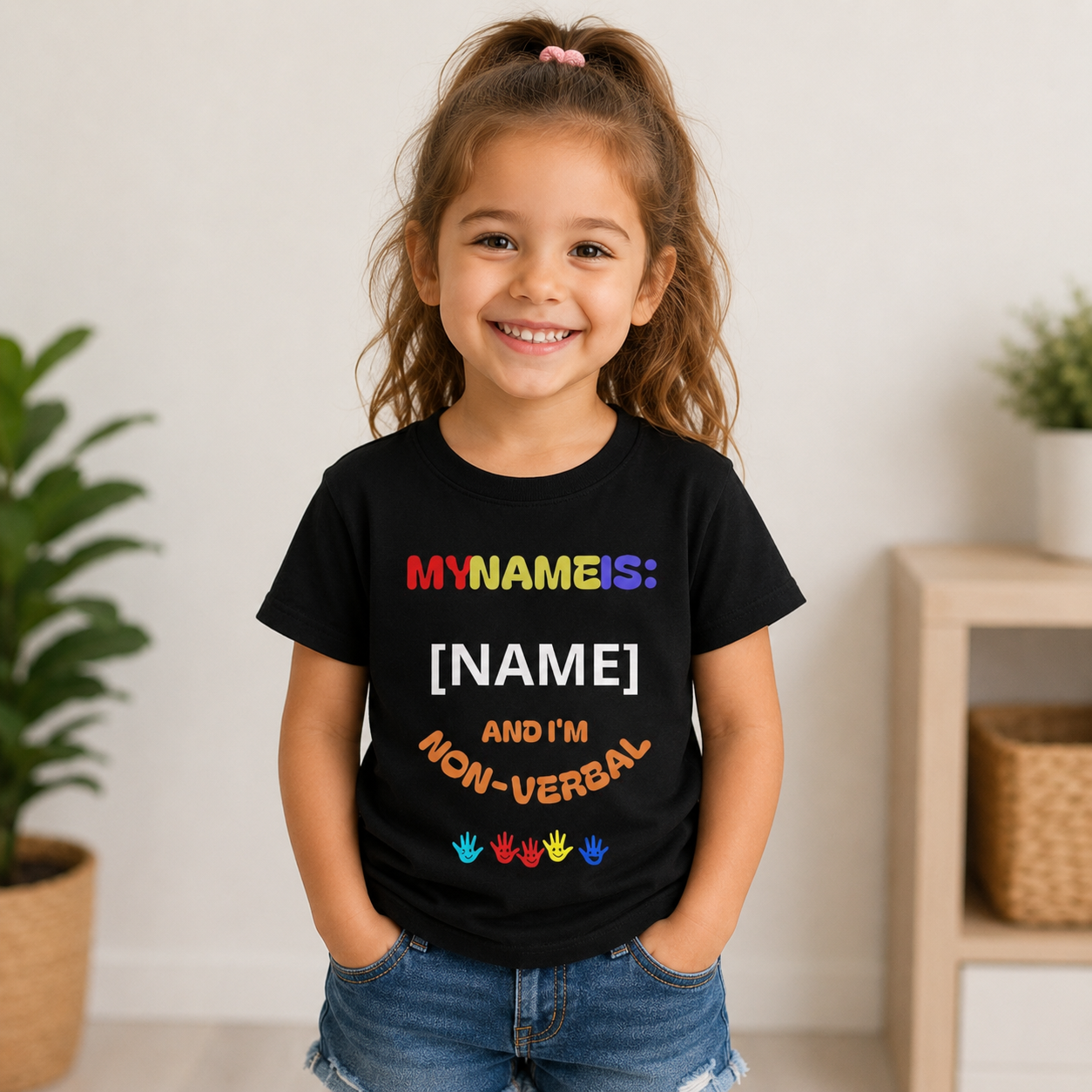 Non-Verbal Kid T-Shirt - "My Name Is: ..And I'm Non-Verbal"