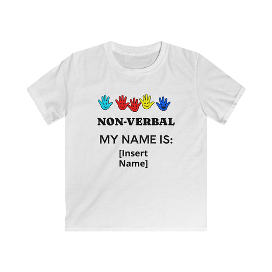 Kids Non-Verbal My Name is (Add Name) Tee