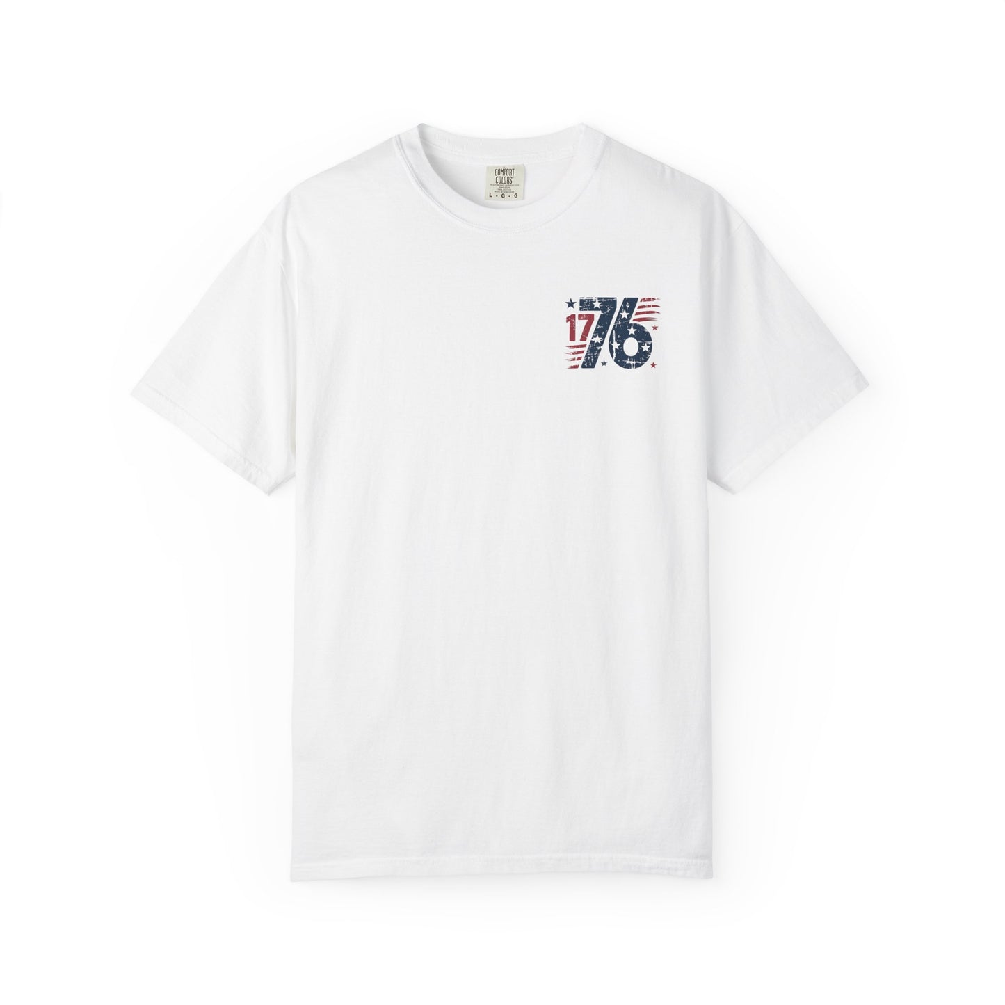 Land of the Free Because of the Brave T-Shirt – Patriotic 1776 USA Tee
