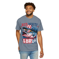 Red White & Bruh Patriotic Shark T-Shirt