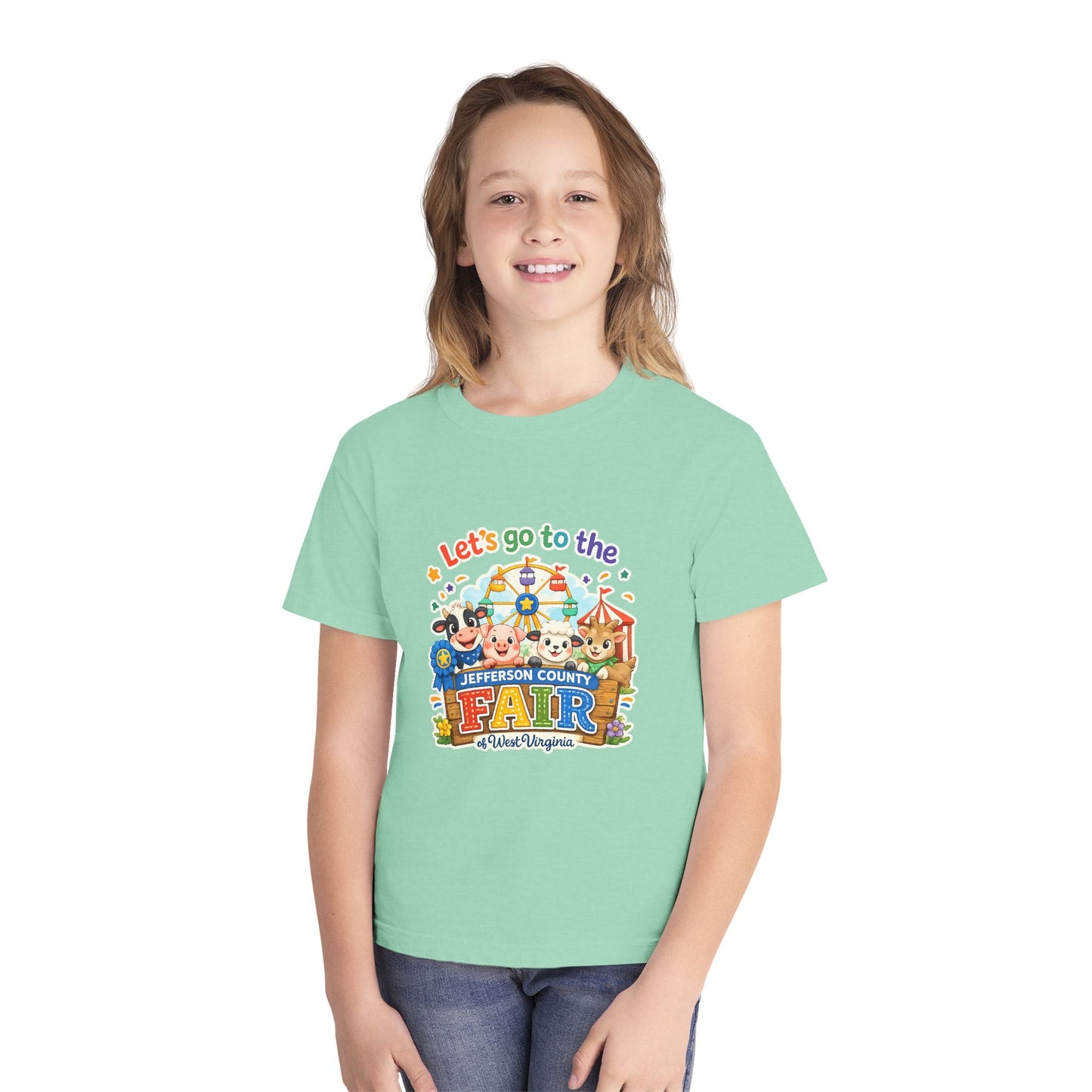 Jefferson County Fair Colorful Carnival Youth Tee