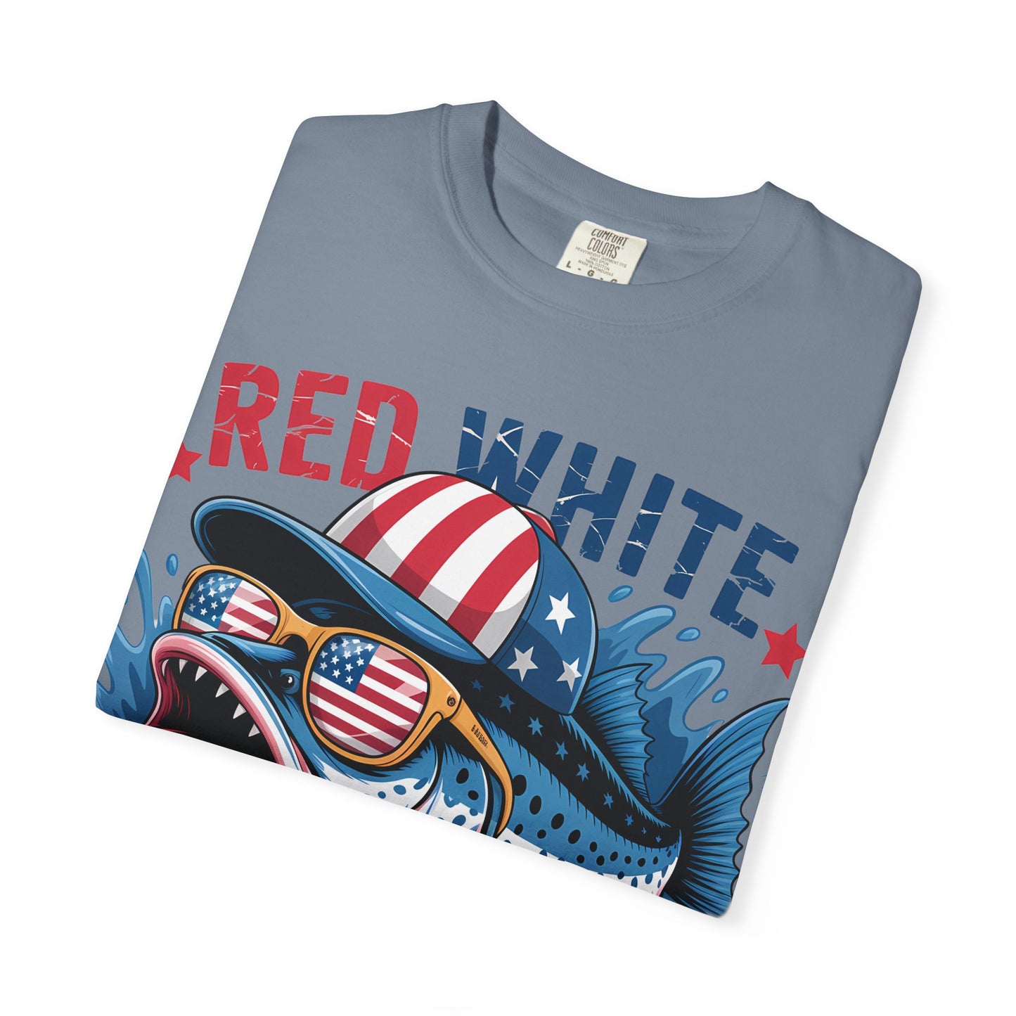 Red White & Bruh Patriotic Shark T-Shirt