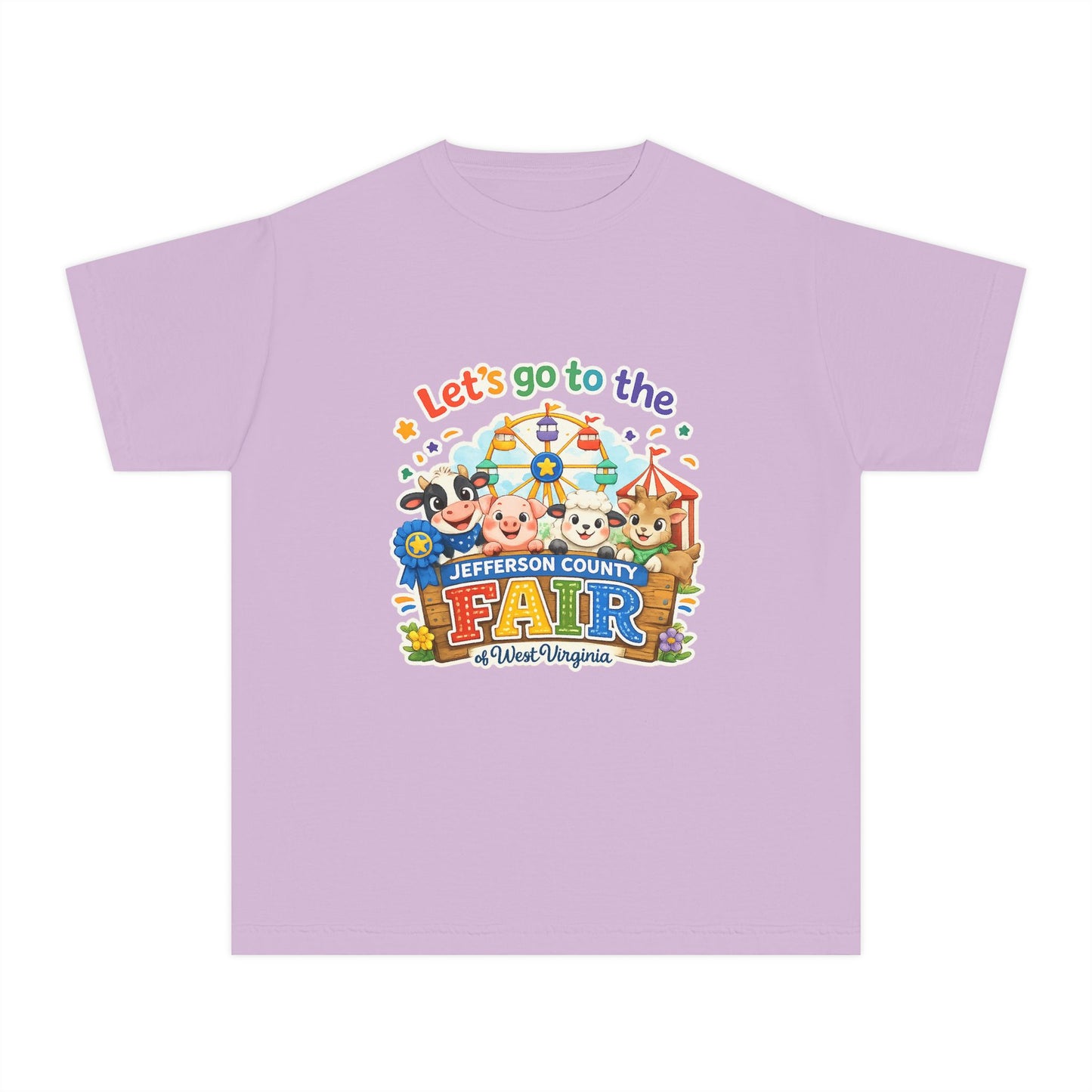 Jefferson County Fair Colorful Carnival Youth Tee