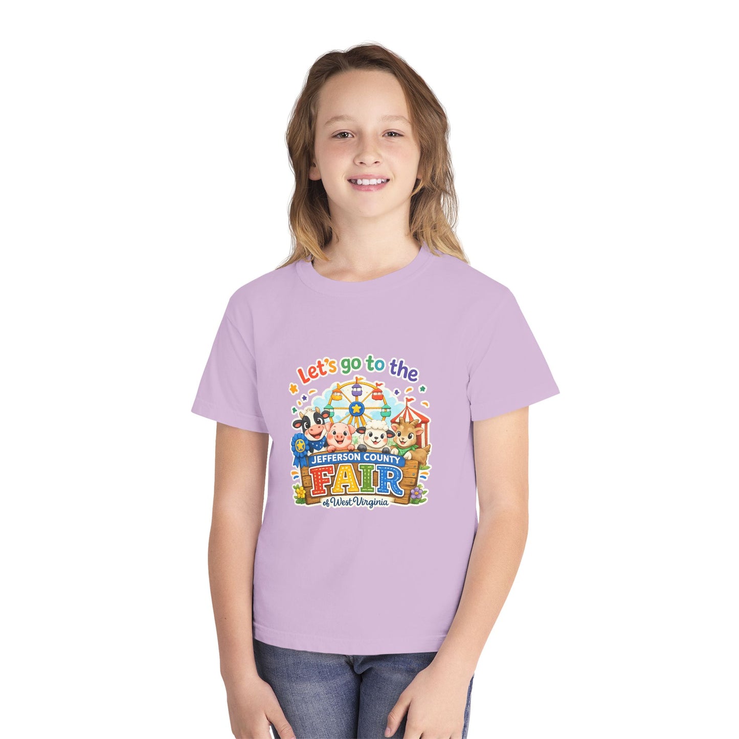 Jefferson County Fair Colorful Carnival Youth Tee