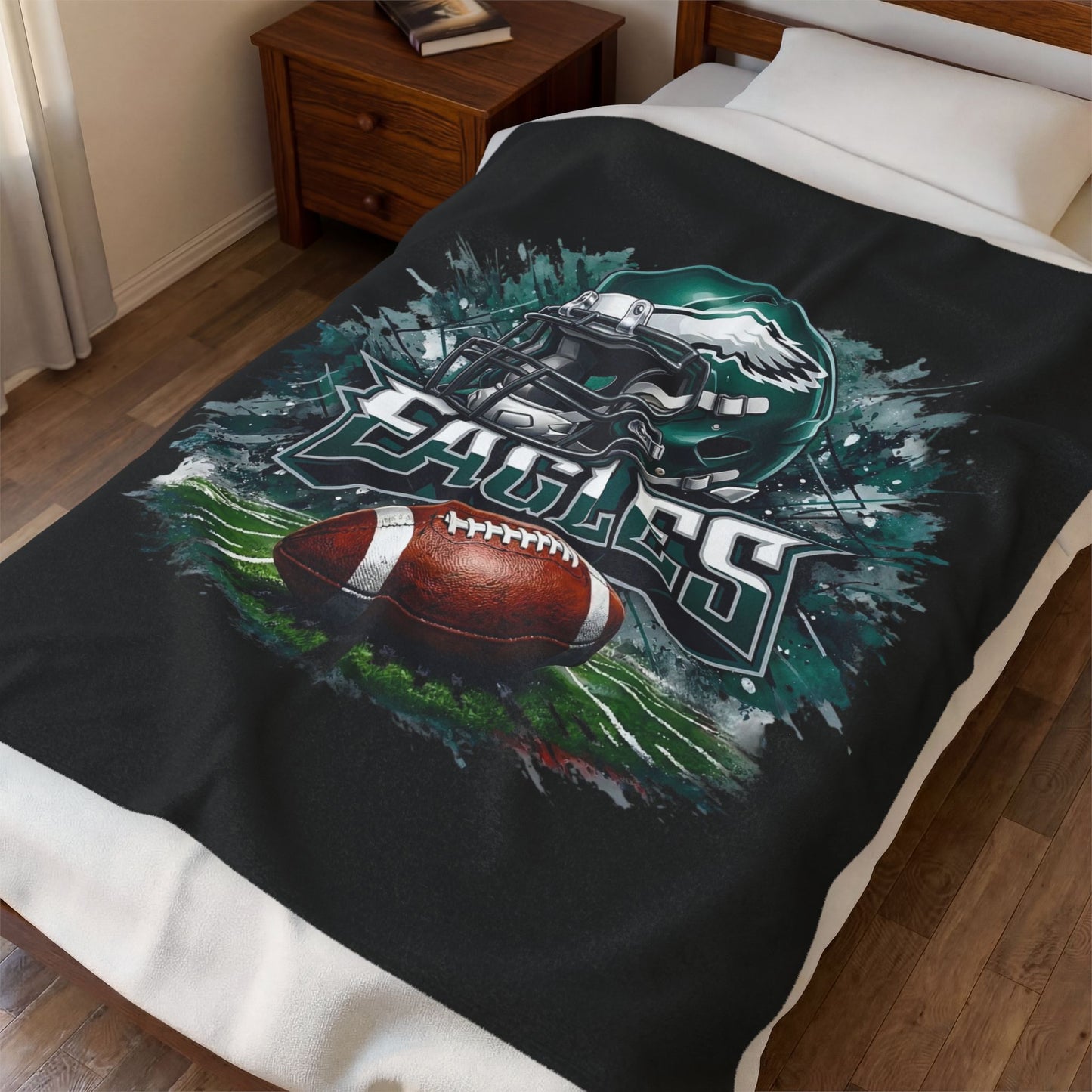 Eagles Football Velveteen Plush Blanket