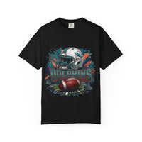 Dolphins Helmet & Football Graphic T‑Shirt