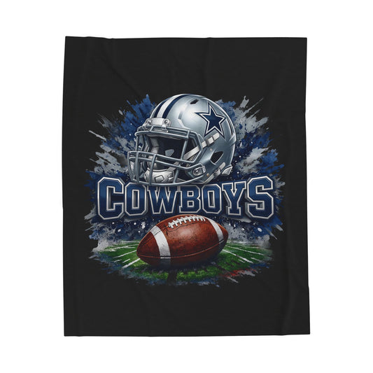 Dallas Cowboys Velveteen Plush Blanket