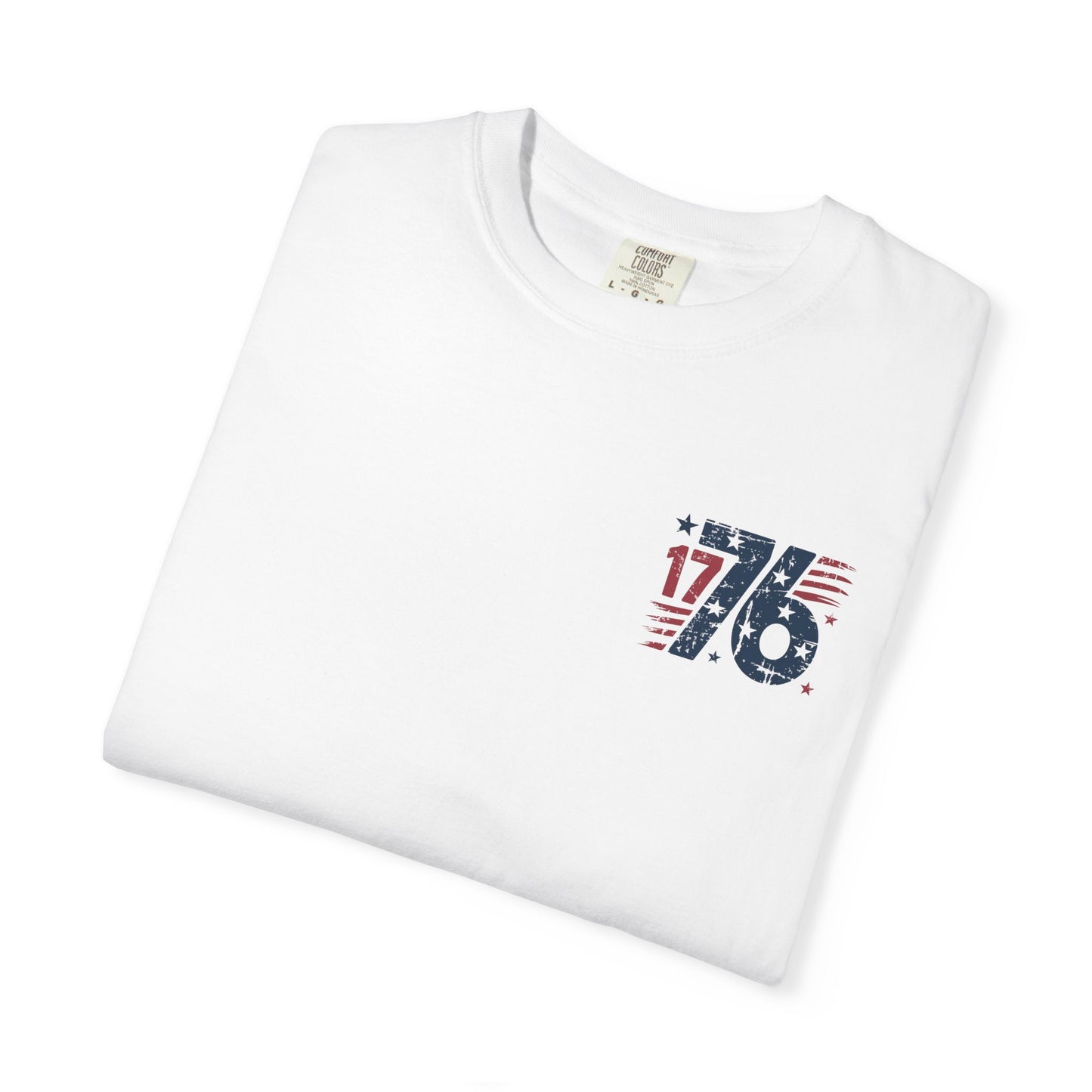 Land of the Free Because of the Brave T-Shirt – Patriotic 1776 USA Tee