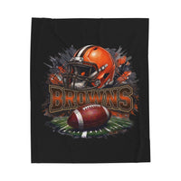 Cleveland Browns Velveteen Plush Blanket