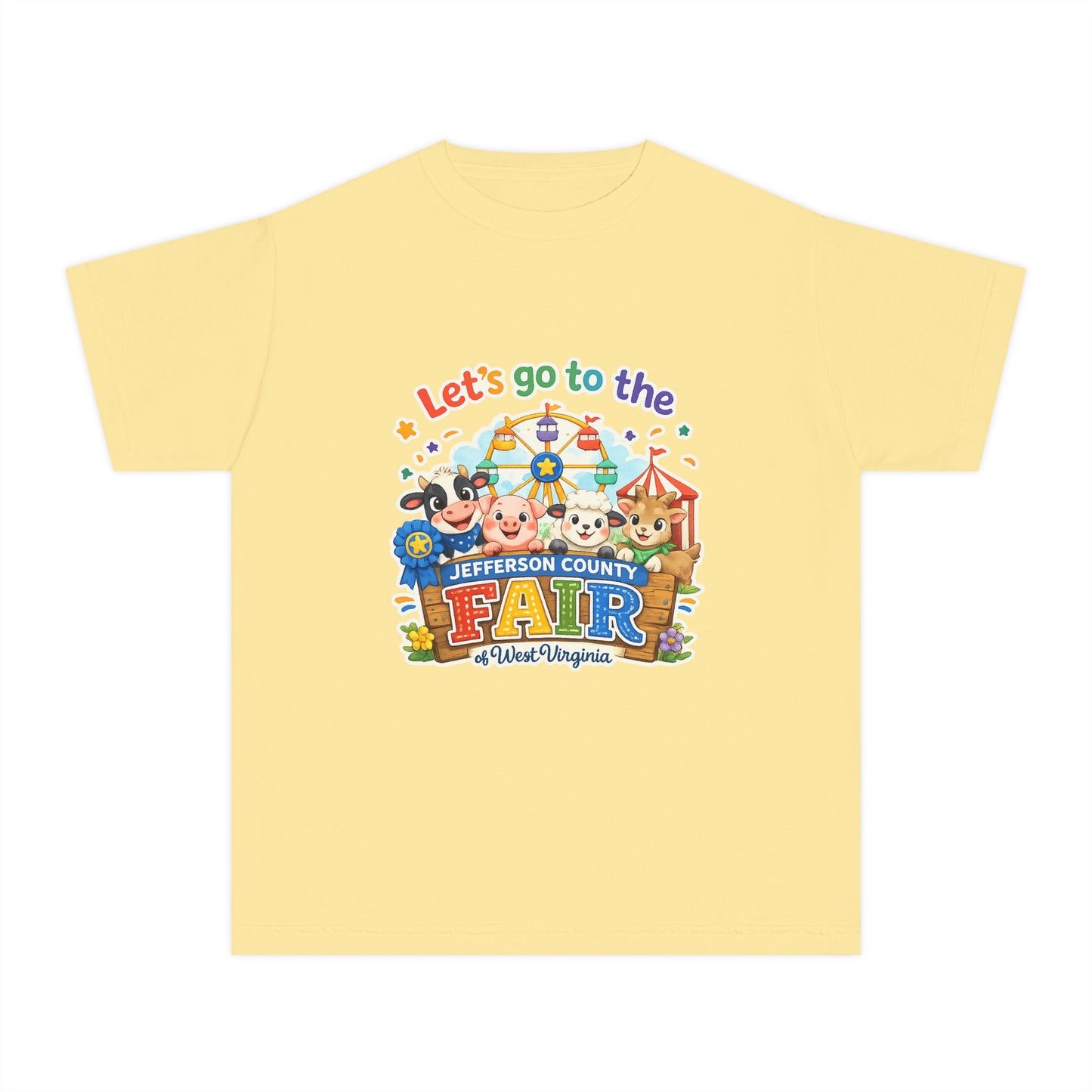 Jefferson County Fair Colorful Carnival Youth Tee